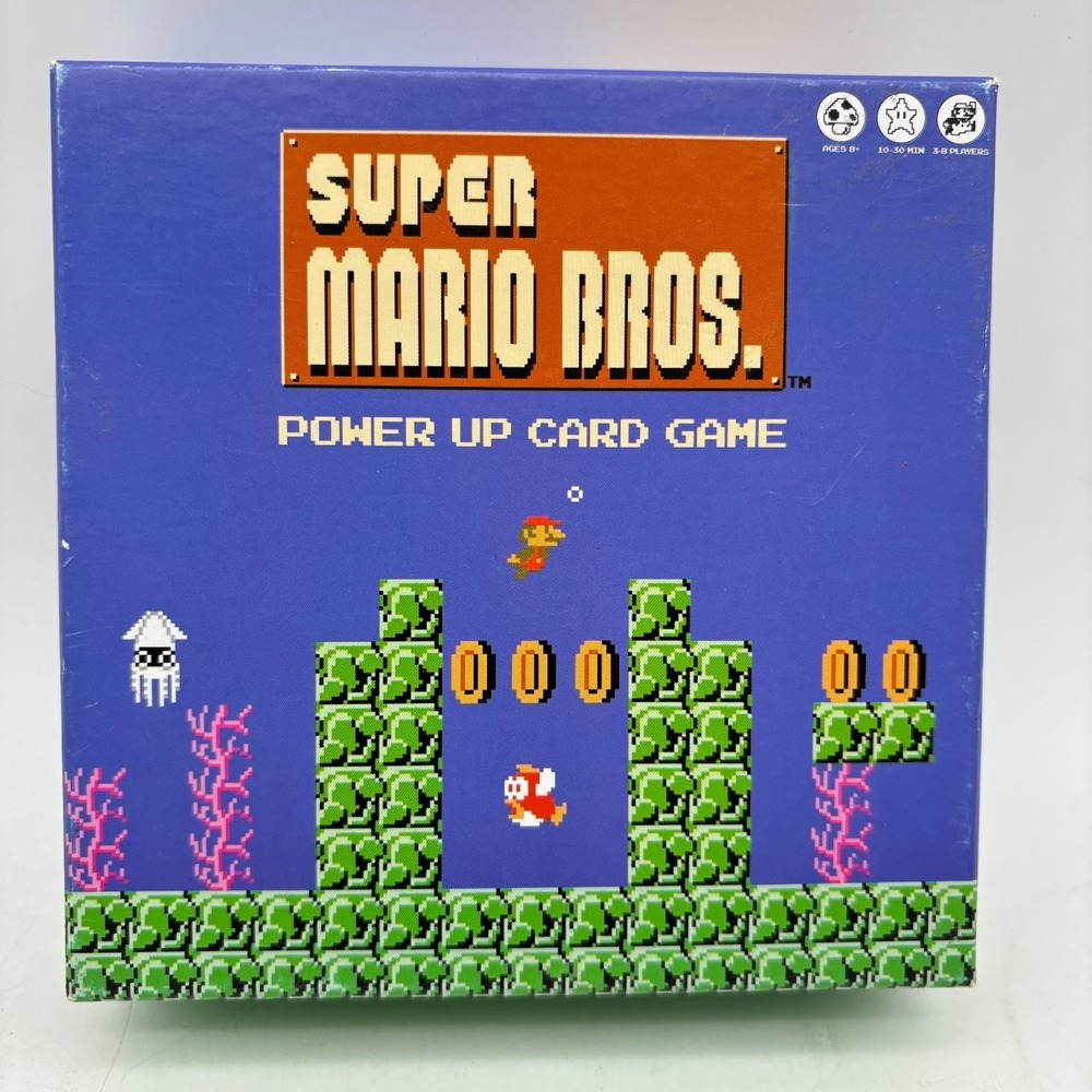 Super Mario Bros Power Up Card Game Nintendo USAopoly 2017 Complete